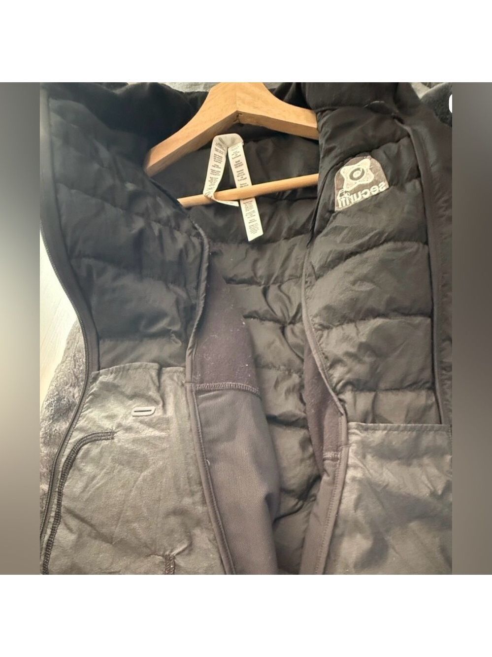 Lululemon Puffer Vest Black Sz 6 Quilted Full Zip Goose Down - Picture 4 of 10